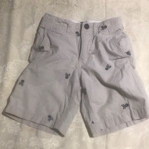 Pre-owned Boys Gap Kids Pirate Skull & Crossbones Shorts Size 7 Slim